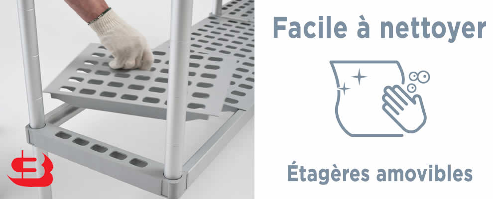 étagère de nourriture facile à nettoyer étagère de nourriture facile à nettoyer