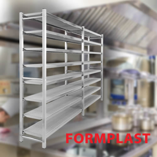 Vendita scaffale per stagionatura dei formaggi in acciaio inox AISI 304 Vendita scaffale per stagionatura dei formaggi