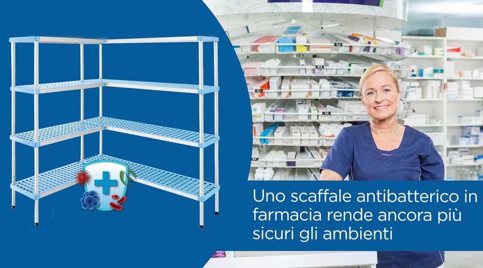 Scaffale antibatterico per le farmacie