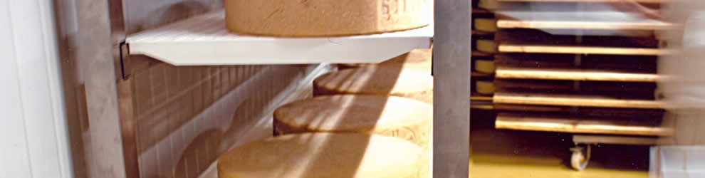 Scaffali inox per la stagionatura dei formaggi - Ottimi per cantine di aziende agricole e agriturismi