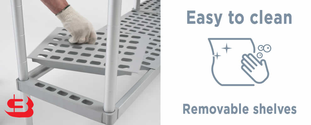 Aluplast, the easy-to-clean shelf Aluplast, the easy-to-clean shelf