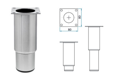 Piedini livellatori per cucine professionali - Brescancin